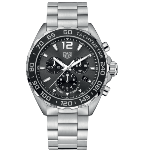 TAG Heuer Formula 1 Chronograph Quartz 43 Stainless Steel / Grey / Bracelet